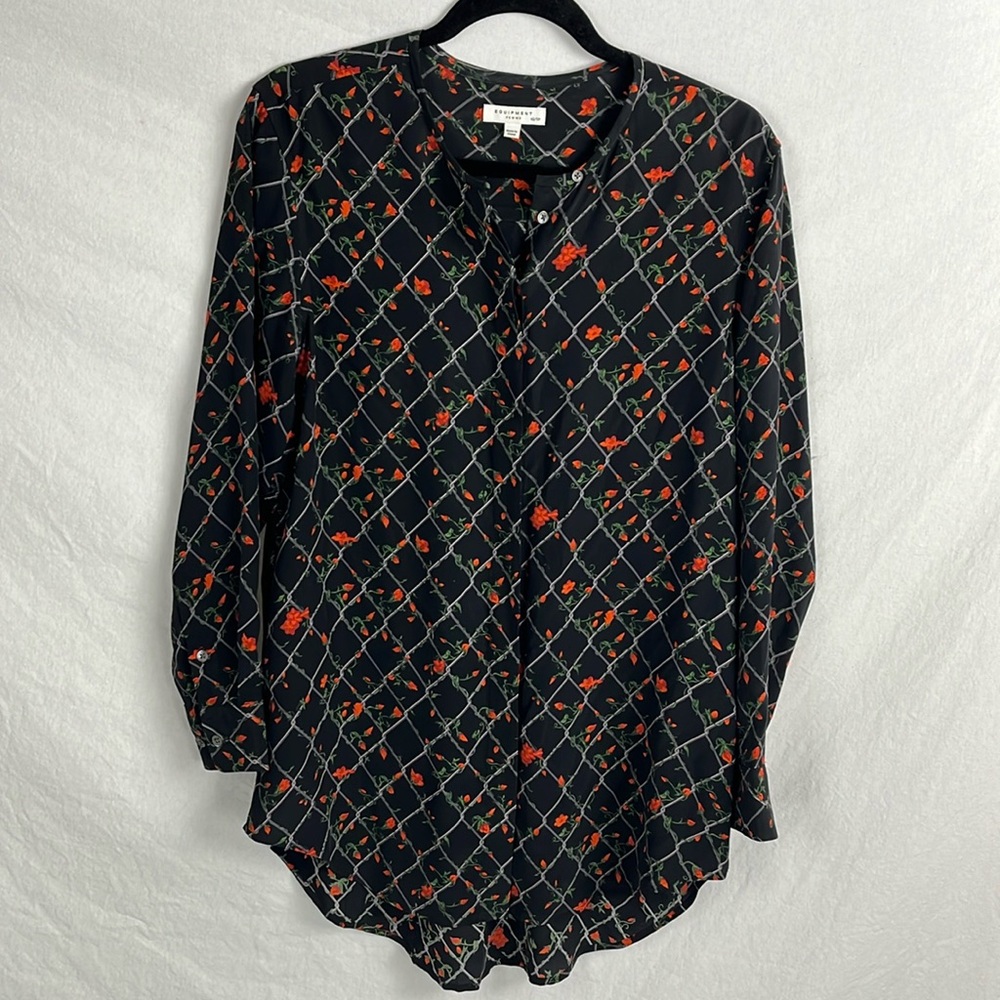 Equipment xs oversized silk